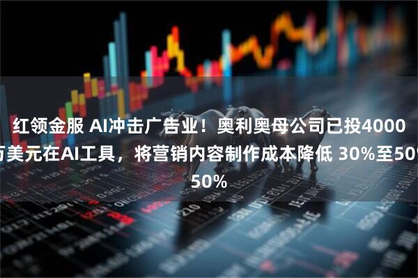 红领金服 AI冲击广告业！奥利奥母公司已投4000万美元在AI工具，将营销内容制作成本降低 30%至50%