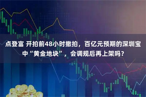 点登富 开拍前48小时撤拍,百亿元预期的深圳宝中“黄金地块”,会调规后再上架吗?