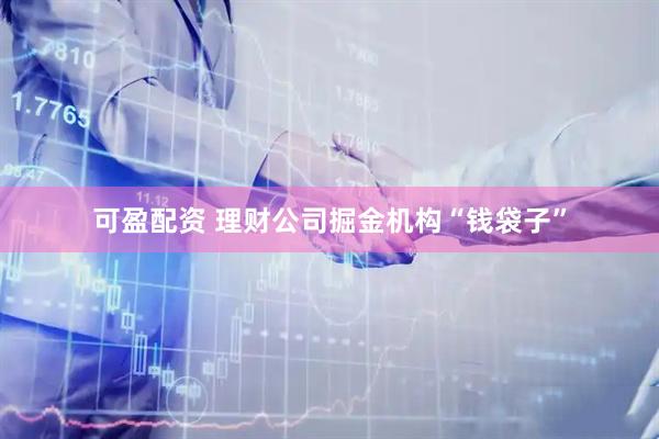 可盈配资 理财公司掘金机构“钱袋子”