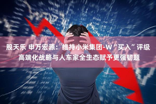 股天乐 申万宏源：维持小米集团-W“买入”评级 高端化战略与人车家全生态赋予更强韧题